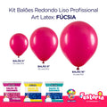 Kit 3 Pacotes Balões Bexigas Redondo Liso Profissional – 5" , 9" e 16" – Art Latex