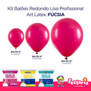 Kit 3 Pacotes Balões Bexigas Redondo Liso Profissional – 5" , 9" e 16" – Art Latex