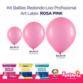 Kit 3 Pacotes Balões Bexigas Redondo Liso Profissional – 5" , 9" e 16" – Art Latex
