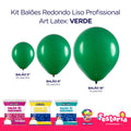 Kit 3 Pacotes Balões Bexigas Redondo Liso Profissional – 5" , 9" e 16" – Art Latex