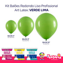 Kit 3 Pacotes Balões Bexigas Redondo Liso Profissional – 5" , 9" e 16" – Art Latex