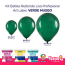 Kit 3 Pacotes Balões Bexigas Redondo Liso Profissional – 5" , 9" e 16" – Art Latex
