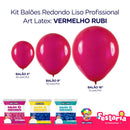Kit 3 Pacotes Balões Bexigas Redondo Liso Profissional – 5" , 9" e 16" – Art Latex