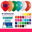 Balão Redondo 16" Diversas Cores  – 12 Unid – Art Latex