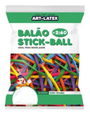 Balão Stick Ball Canudo Diversas Cores  – 50 Unid – Art Latex