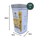 Kit 3 Potes Herméticos 1P,1M e 1G
