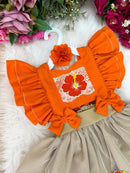Romper/Vestido Princesa Belli Moana Princesa Praiana