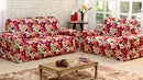 Capa de Sofá Adere Floral Vermelho 02 e 03 Lugares