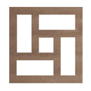 Kit 12 peças Painel Vazado Cobogó MDF modelo Trancoso
