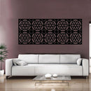 Kit 12 peças Painel Vazado Cobogó MDF modelo Turquia