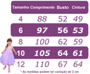 Vestido Infantil Longo Lilás Busto C/ Renda Casamentos Luxo