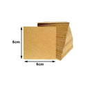 Kit com 1000 placas mdf lisa 3mm Tamaho 6X6CM