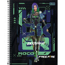 Caderno - 10 Matérias - Free Fire - 160 Fls - Tilibra