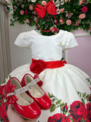 Vestido Banana Club Fernanda Branco Floral