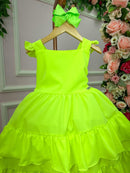 Vestido Banana Club Mariana Modinha Verde Neon