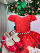 Vestido Banana Club Natal Natasha Vermelho