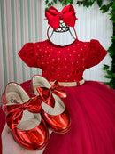 Vestido Menina Bonita Holly Vermelho