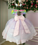 Vestido Mimadine Tematico Unicornio Safira Rosa Bebe