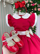 Vestido Blogueirinha Camile Vermelho - Natal