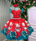 Vestido Marie Betina Ursinhos Vermelho - Natal