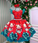Vestido Marie Betina Ursinhos Vermelho - Natal