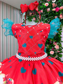 Vestido Marie Betina Ursinhos Vermelho - Natal