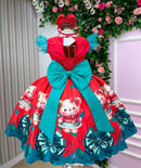 Vestido Marie Betina Ursinhos Vermelho - Natal