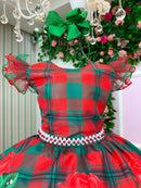 Vestido Marie Eduarda Floral Vermelho - Natal