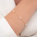 PULSEIRA FEMININA VENEZIANA COM PÉROLAS