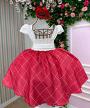 Vestido Banana Club Jamile Saia Vermelha