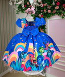 Vestido Tematicos Ysa Kids Divertidamente Azul