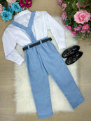 Conjunto Miss Cherry Vitor Suspensorio Azul Serenity