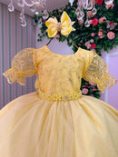 Vestido Bella Child Laize Amarelo