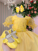 Vestido Bella Child Laize Amarelo