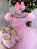 Vestido Menina Bonita Luna Rosa Bebe Modelo 2