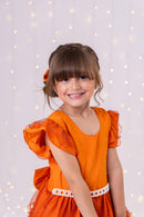 Vestido Ysa Kids Belinda Terracota