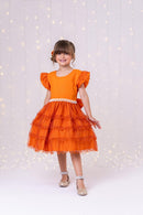Vestido Ysa Kids Belinda Terracota