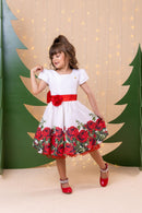 Vestido Banana Club Fernanda Branco Floral