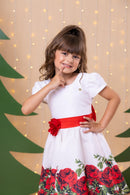 Vestido Banana Club Fernanda Branco Floral