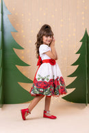 Vestido Banana Club Fernanda Branco Floral