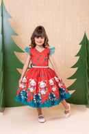 Vestido Marie Betina Ursinhos Vermelho - Natal