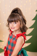 Vestido Marie Madeline Ursinho Xadrez Vermelho - Natal