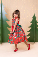 Vestido Marie Madeline Ursinho Xadrez Vermelho - Natal