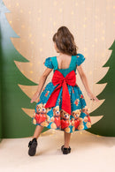 Vestido Marie Milena Ursinhos Verde - Natal