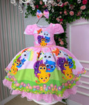 Vestido Tematico Mimadine Bolofofo Rosa Bebe