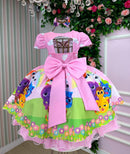 Vestido Tematico Mimadine Bolofofo Rosa Bebe