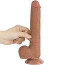 Pênis Realista Marrom com Camada Dupla macio e firme 9" - LOVETOY SLIDING-SKIN DUAL LAYER DONG