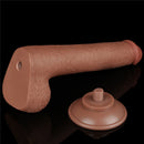 Pênis Realista Marrom com Camada Dupla macio e firme 9" - LOVETOY SLIDING-SKIN DUAL LAYER DONG