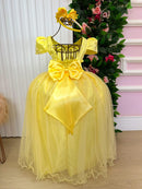 Vestido Enjoy Longo Jaqueline Amarelo