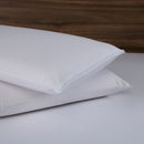 Capa Protetora Impermeável Para Travesseiro 1 Peça 70cm x 50cm 100% Algodão Percal 180 Fios Com Zíper Branco